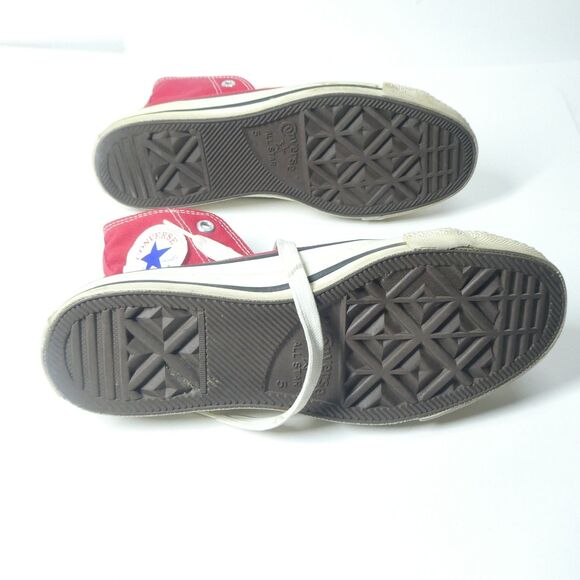 Converse All Star Red High Tops Size 5 Made in USA Vintage Sneakers - Picture 9 of 13